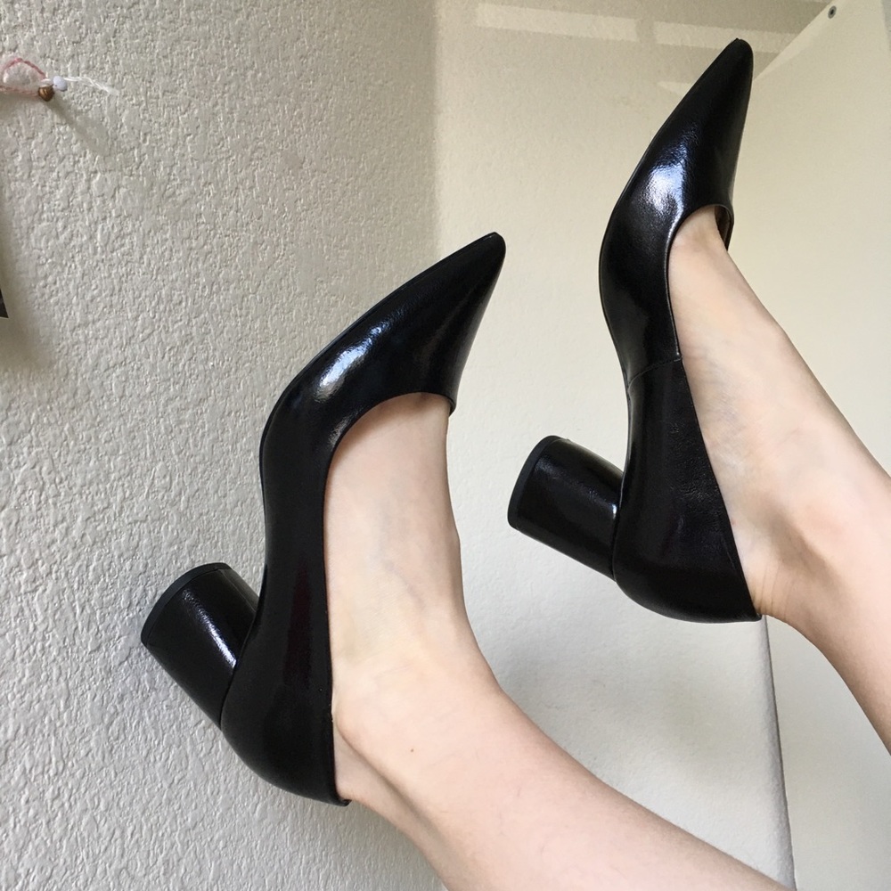 Zara Basic Block Heel Pumps